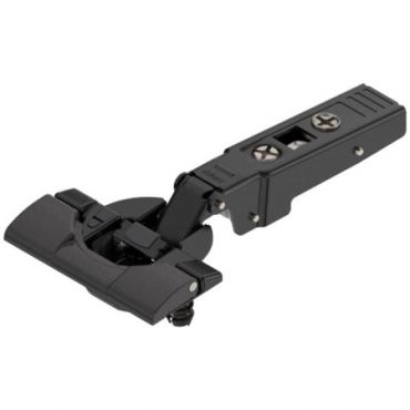 Blum Inserta potscharnier Zwart - Zonder veer - Opliggend - 70T9590BTL ONS - Voor dikke deuren