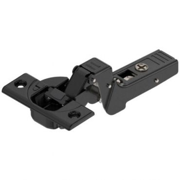 Blum opschroef potscharnier zwart - Zonder veer - Inliggend - 70T9750.TL ONS - Voor dikke deuren