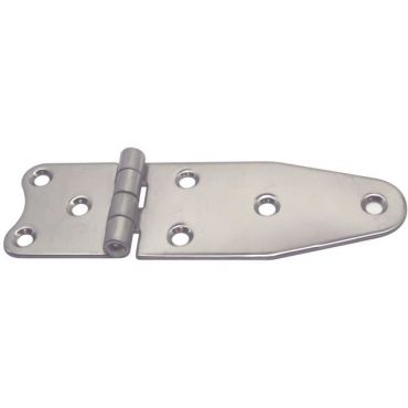 Staartscharnier 129x40x2,0mm L1 38mm Knoop onder model A Rvs 304
