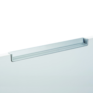 Infreeskomgreep voor achterkant front - 200x17,4x128mm - Aluminium look