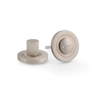 WC-Garnituur set Knurled - Ø50mm - Mat vernikkeld - AW790SN