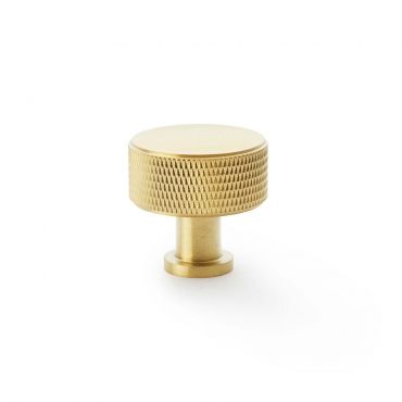 Meubelknop Knurled 'Lucia' - PVD Mat messing - Ø35mm - Hoogte 35mm - AW807K-35-SBPVD