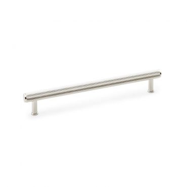 Meubelgreep Knurled 'Crispin' - Gepolijst nikkel - 262x39x224mm - AW809-224-PN