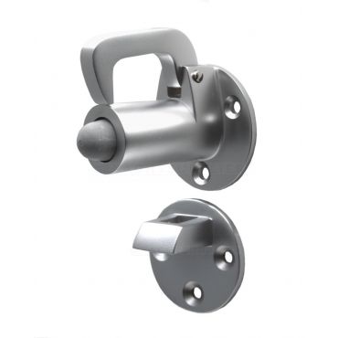 Deurvastzetter met valhaak en deurplaat - 72mm - Rvs 316 mat - N-251201.9