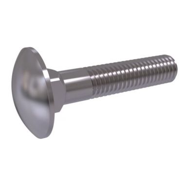 Slotbout M5x40mm - RVS 316 - DIN 603 - Per stuk