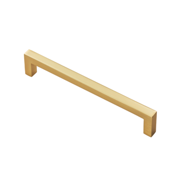 Meubelgreep vierkant - 170x32x160mm - Mat messing - FTD401CSB