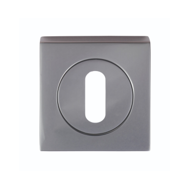 Klavier rozet vierkant - Zwart vernikkeld - 51,5mm - SZM003SQBN