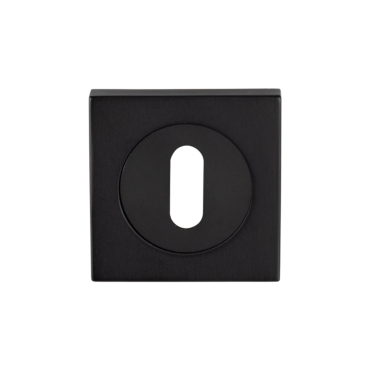 Klavier rozet vierkant - Mat zwart - 51,5mm - SZM003SQMB