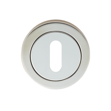 Klavier rozet rond - RVS - Ø50mm - rechte rand - SWL103BSS