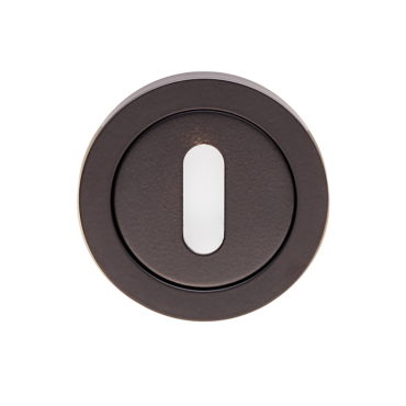 Klavier rozet rond - Mat zwart - Ø50mm - rechte rand - SWL103MB