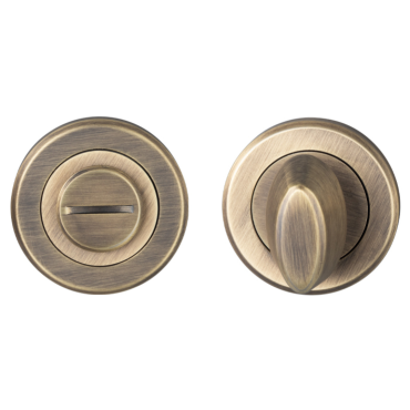Wc garnituur op rozet - Ø50mm - Antiek messing- SZM004AB