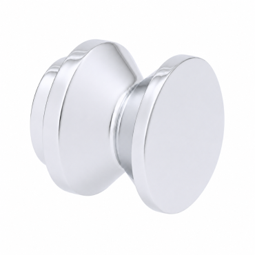 Drukknop Messing Chroom voor Deurdikte 23mm