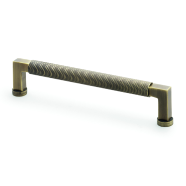 Meubelgreep Knurled 'Camille' - Antiek messing - 176x40x160mm - AW819-160-AB