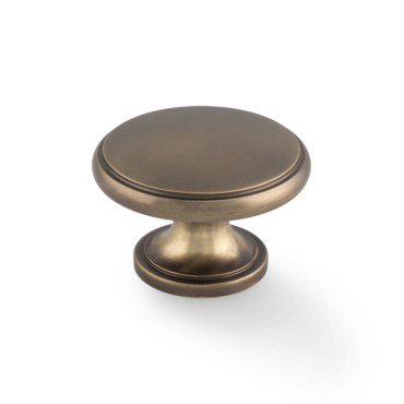 Meubelknop 'Cambridge' - Antiek messing - Ø38mm - Hoogte 26mm - AW849-38-AB