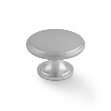 Meubelknop 'Cambridge' - Mat verchroomd - Ø38mm - Hoogte 26mm - AW849-38-SC