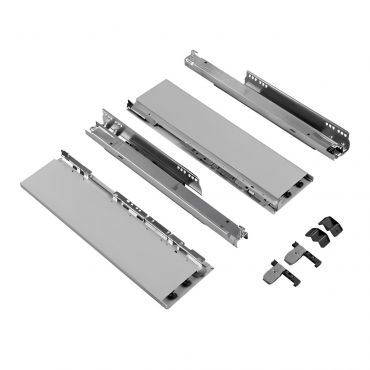 Hettich AvanTech You zelfbouwlade - Hoogte 101mm - Lengte 450mm - Draagvermogen 70kg - Zilver