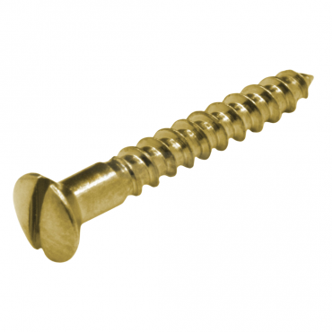 Houtschroef DIN 95 4,0x40mm - Messing (per stuk)