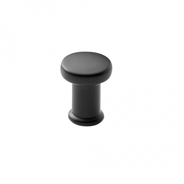 Meubelknop rond Gate - Ø18mm - Hoogte: 22mm - Mat zwart