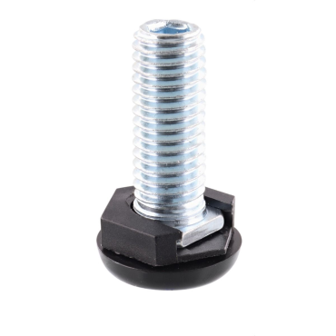 Basis voor meubelglijder JUSTUS QuickClick - Ø20mm - M10x25 - Zwart - In hoogte verstelbaar