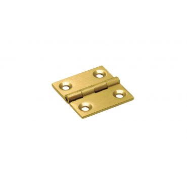 Scharnier Messing geborsteld 30x25mm Dikte: 1,6mm Knoop Ø4,2mm