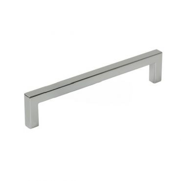 Meubelgreep Glans Chroom vierkant - Totale lengte : 500.5mm - Hart op hart : 492mm - Dikte : 8,5mm