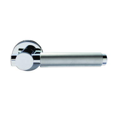 Deurkruk Catania rond Ø48mm Lengte 130mm Chroom met mat chroom greep