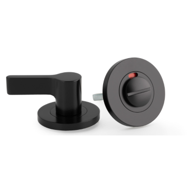  WC Garnituur set - Ø50mm - Voor mindervaliden - Mat zwart - Met indicator - AW799BL