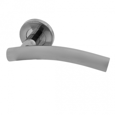 Deurklink Roma - RVS gepolijst - Op rond rozet Ø52mm - CSL1193BSS