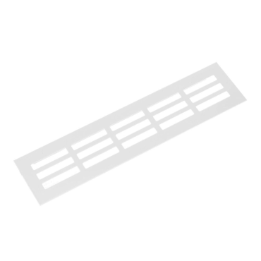 Aluminium Plintrooster - 400x150mm - Wit