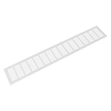 Aluminium Plintrooster - 600x100mm - Wit