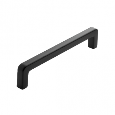 Meubelgreep met afgeronde hoeken - 204x35x192mm - Mat zwart