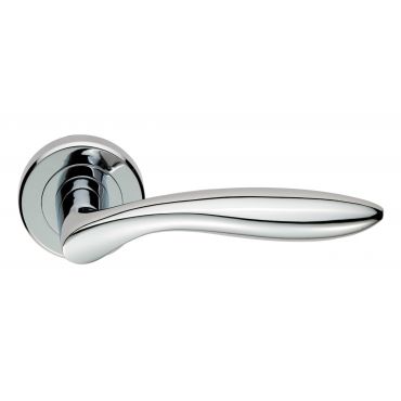 Deurkruk Shark op rozet Ø 50,5mm chroom - ZIN3131PC
