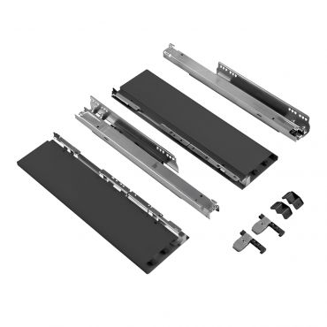 Hettich AvanTech You zelfbouwlade - Hoogte 187mm - Lengte 270mm - Draagvermogen 40kg - Antraciet