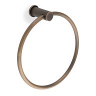 Handdoek houder Diamond Knurled 'Brunel' - Antiek messing - AW451AB