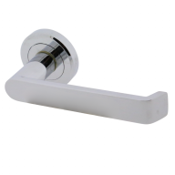Deurklink 'Concept' - Chroom gepolijst - Op rond rozet &Oslash;50mm - SZM220CP