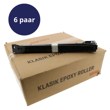 Ladegeleider 250mm gedeeltelijk uittrekbaar Zwart - 25KG draagvermogen - 6 paar