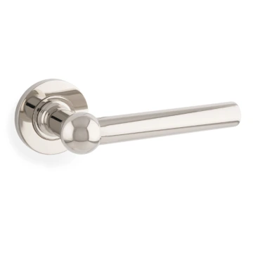 Deurkruk 'Siskin' - PVD Gepolijst nikkel - Rond rozet Ø50mm