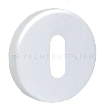 Klavierrozet Ø51mm - Opschroefmontage - Messing mat verchroomd