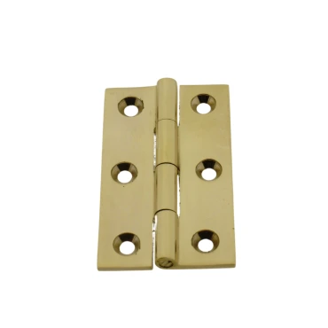 Scharnier 50x30x2mm vaste pen Messing gepolijst