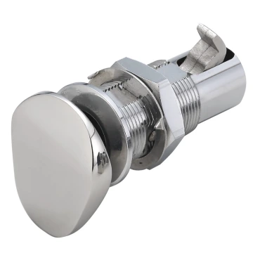 Drukknopsluiting RVS flush - incusief sluitplaat