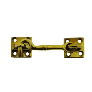 Kajuithaak - 65mm - Incl. oogplaat - Messing gepolijst