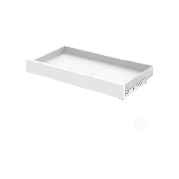 Lade op maat - Soft-close - Hoogte: 80mm - Diepte: 270mm - Wit