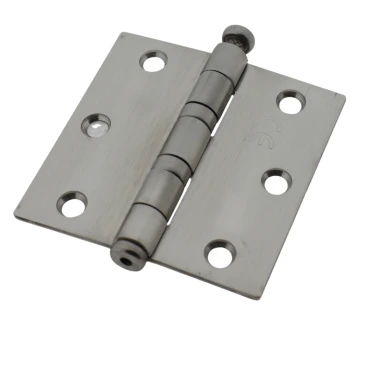 Kogellagerscharnier rechte hoek - 76x76x2,4mm Ø10mm - Rvs geborsteld