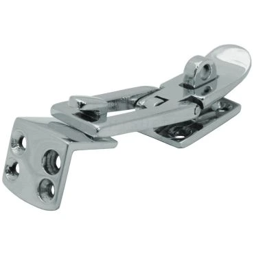 Spansluiting Messing gepolijst chroom afsluitbaar 85x26mm met buitenhoek sluitplaat