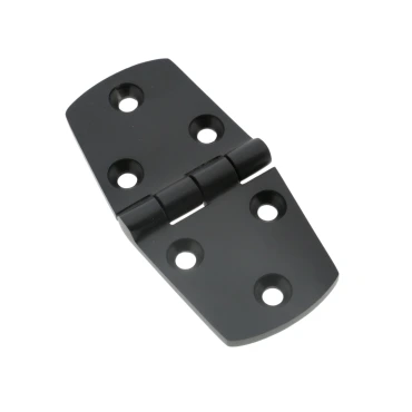 Luikscharnier - 76x37mm - Knoop Boven - Rvs 316 - PVD Mat zwart