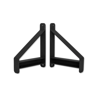 Plankdragerset DUO - Zwart - 200x160mm - 60kg draagvermogen