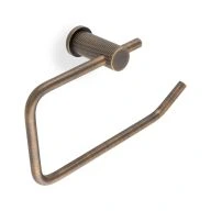 WC-rolhouder Diamond Knurled 'Brunel' - Antiek messing - AW450AB
