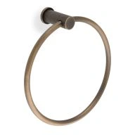 Handdoek houder Diamond Knurled 'Brunel' - Antiek messing - AW451AB