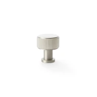 Meubelknop Reeded 'Lucia' - Mat vernikkeld - &Oslash;29mm - Hoogte 35mm - AW807R-29-SN